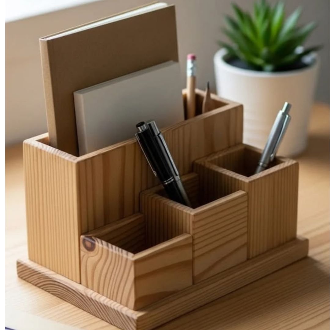 Wooden Desk Organizer